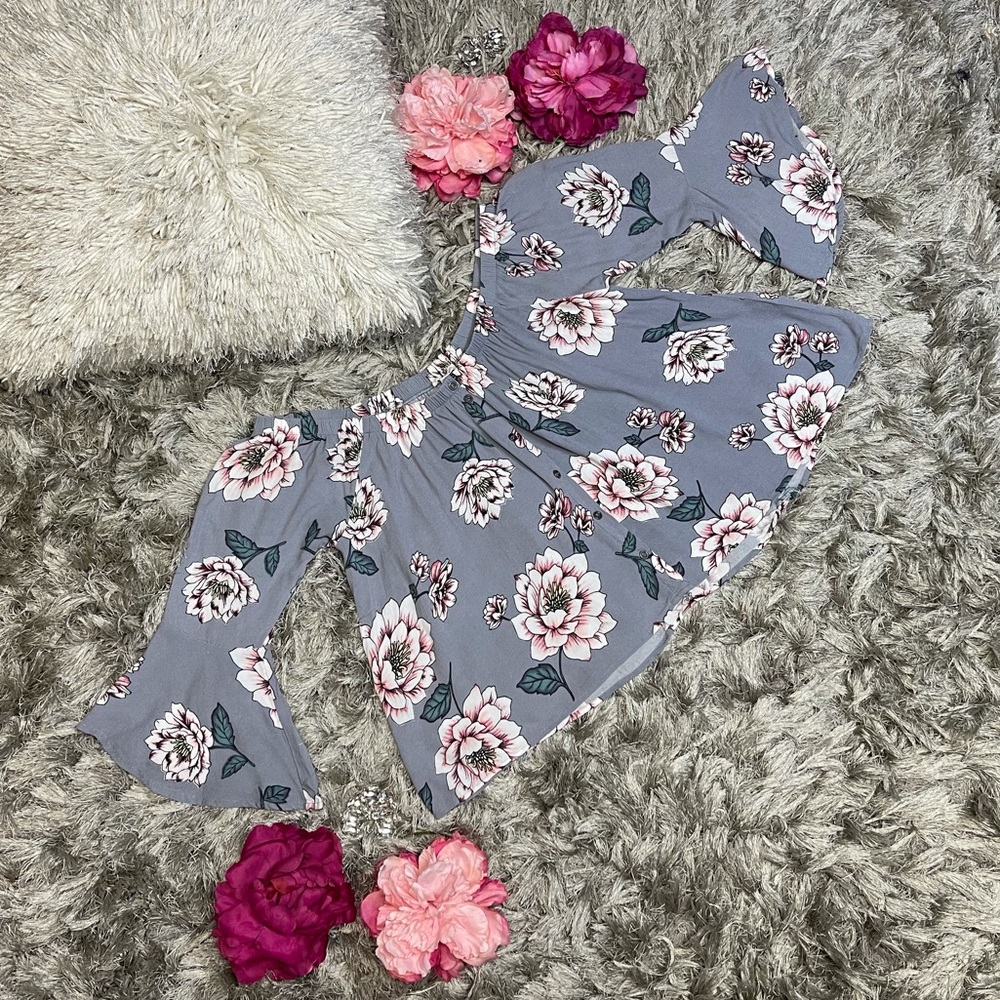 Cotton Candy LA Floral Off The Shoulder Top size L